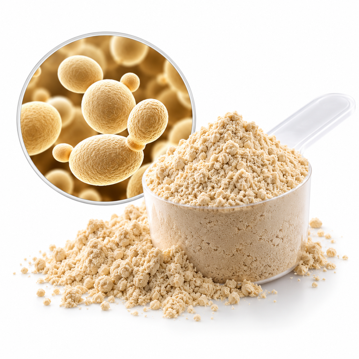 Fermented Yeast Protein Isolate is a protein source obtained through fermentation, designed to support daily protein intake, muscle growth, and post-workout recovery. It can be incorporated into a balanced diet to help maintain lean muscle mass and meet fitness nutrition goals.